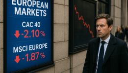 SKN – מניות אירופה נסוגות על רקע חששות כלכליים; מדדי CAC 40 ו־MSCI Europe מובילים את הירידות