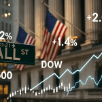SKN | וול סטריט ננעלת בעליות כאשר הנאסד״ק מוביל; הדולר מתחזק והנדידות עולות