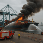 SKN | האם שתיקת ממשל טראמפ עלולה להאט את התגובה לשריפת אוניית המכולות בלוס אנג’לס?