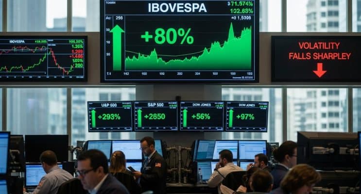 SKN | שווקי אמריקה רושמים עליות כאשר מדד IBOVESPA מוביל את הגאות; המדדים בארה”ב מטפסים והיסטוריית התנודתיות יורדת בחדות
