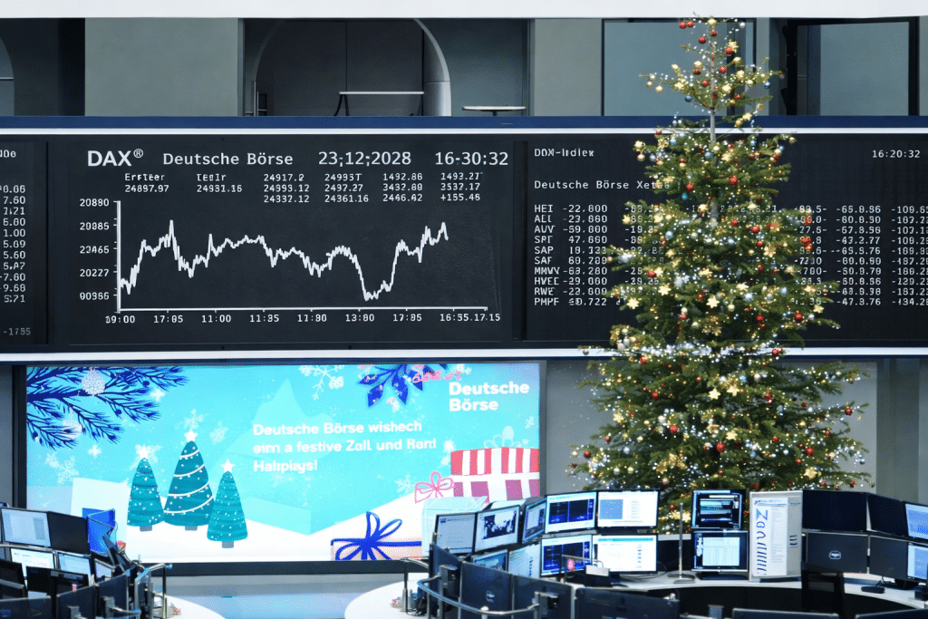 SKN | שווקי אירופה נסחרים בשקט במסחר דל נזילות בשל חגים, כאשר המדדים המרכזיים שומרים על רמות קרובות לאחרונה