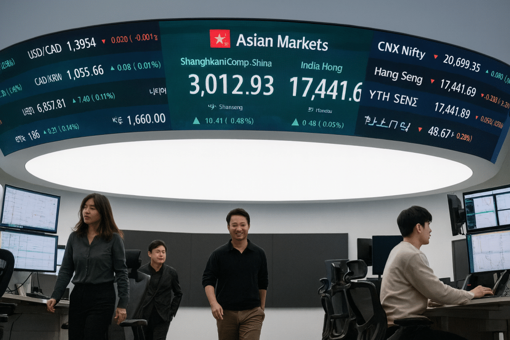 SKN | שווקי אסיה פותחים את השבוע במגמה מעורבת: קוריאה מובילה בעליות, סין מתקדמת בעוד הודו והונג קונג נחלשות