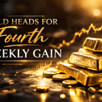 SKN | הזהב בדרך לעלייה שבועית רביעית: מתיחות סחר ואיתותי הפד מעצבים את התחזית