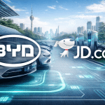 SKN | בי־וואי־די וג׳יי־די.קום משתפות פעולה לבניית רשת הטעינה הבאה של רכבים חשמליים בסין