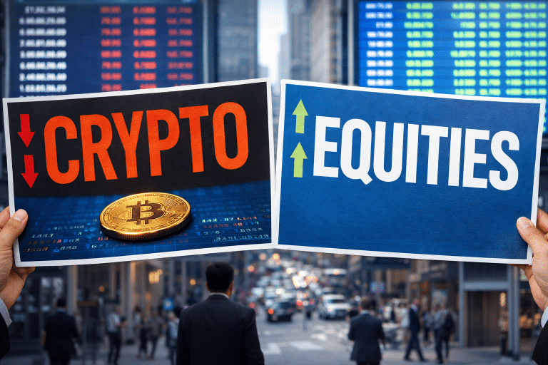 SKN | האם משקיעי ריטייל נוטשים את הקריפטו לטובת מניות כאשר התנודתיות והמומנטום משתנים?